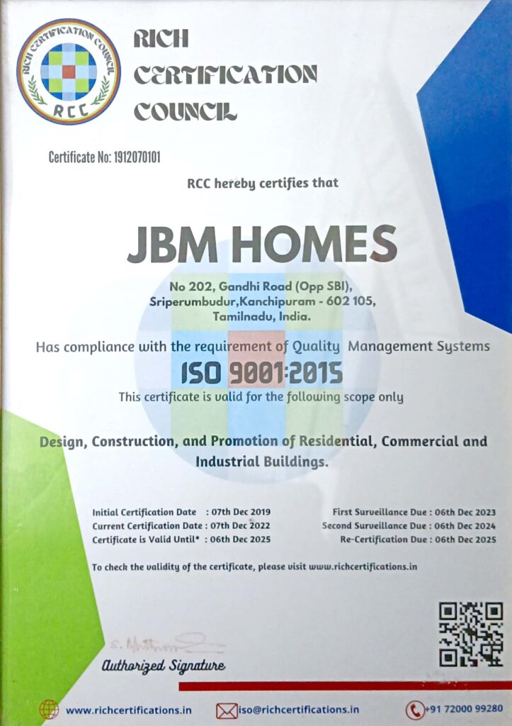 ISO Certified Construction company